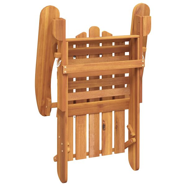 vidaXL Chaises Adirondack de jardin repose-pieds lot de 2 Bois acacia