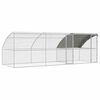 vidaXL Cage &agrave; poules 3 pcs Argent&eacute; 600 x 200 x 200 cm Acier et PE