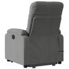 vidaXL Fauteuil inclinable de massage électrique gris foncé