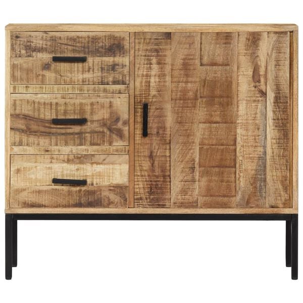 vidaXL Buffet 88x30x71 cm Bois de manguier massif
