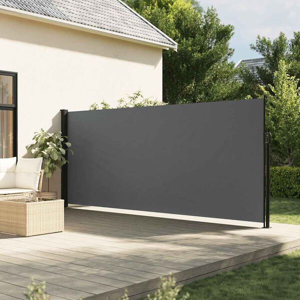 vidaXL Store lat&eacute;ral r&eacute;tractable Anthracite 160 x 300 cm