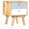 vidaXL Table de chevet 40 x 35 x 50 cm Bois de manguier solide