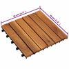 vidaXL Tuiles de terrasse mod&egrave;le vertical 30 x 30 cm acacia 20 pcs