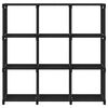 vidaXL &Eacute;tag&egrave;re d'affichage 9 cubes Noir 103x30x107,5 cm Tissu