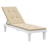 vidaXL Coussin de chaise de terrasse beige (75+105)x50x4 cm