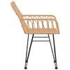 vidaXL Chaises de jardin lot de 2 accoudoir 56x64x80 cm Résine tressée