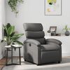 vidaXL Fauteuil inclinable Gris Similicuir