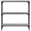 vidaXL Table console sonoma gris 75x22,5x75 cm bois d'ing&eacute;nierie