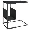 vidaXL Table d'appoint Noir 55x36x59,5 cm Bois d'ing&eacute;nierie