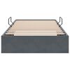 vidaXL Lit de Rangement avec matelas Gris fonc&eacute; 100 x 190 cm Velours