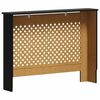 vidaXL Cache-radiateur noir 112x19x81,5 cm MDF