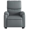 vidaXL Fauteuil inclinable de massage électrique gris similicuir