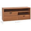 vidaXL Meuble TV 90x30x40 cm Bois de teck massif