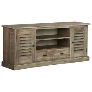 vidaXL Meuble TV Bois de melia azedarach massif 145 x 35 x 60 cm