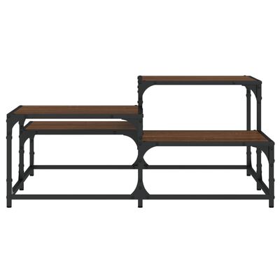 vidaXL Table basse chêne marron 87,5x87,5x40 cm bois d'ingénierie