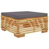 vidaXL Salon de jardin 5 pcs avec coussins Bois de teck solide