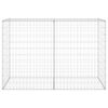 vidaXL Mur en gabion avec couvercles Acier galvanisé 150x60x100 cm