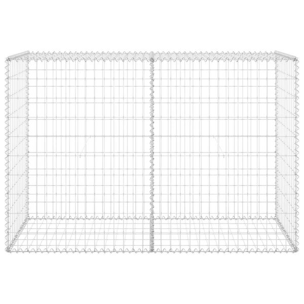 vidaXL Mur en gabion avec couvercles Acier galvanisé 150x60x100 cm