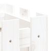 vidaXL Jardini&egrave;re avec design de cl&ocirc;ture blanc 60x30x30 cm pin massif