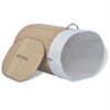 vidaXL Panier à linge ovale Bambou naturel