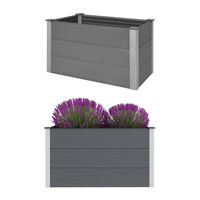 vidaXL Lit surélevé de jardin WPC 100 x 50 x 54 cm Gris