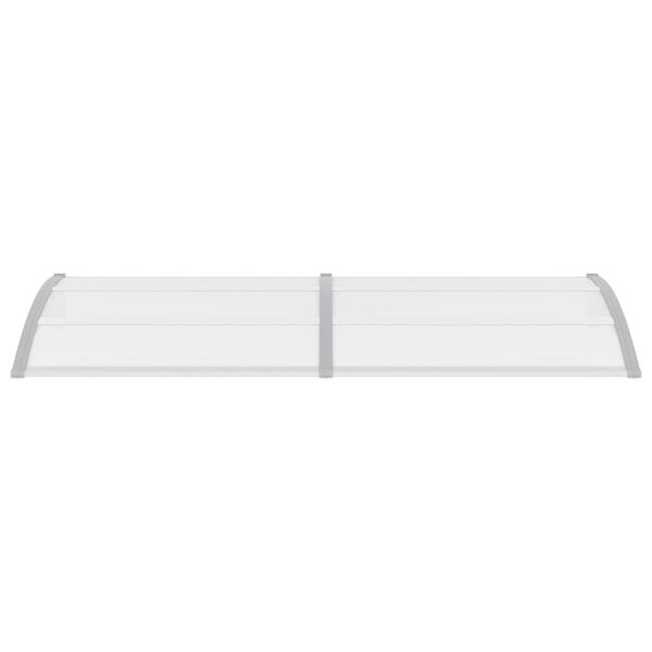 vidaXL Auvent de porte Gris 240x100 cm Polycarbonate