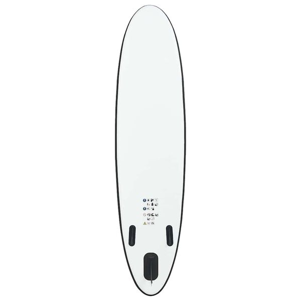 vidaXL Ensemble de planches SUP gonflables Noir et blanc
