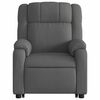 vidaXL Fauteuil inclinable de massage gris fonc&eacute; tissu