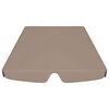 vidaXL Toit de rechange de balan&ccedil;oire taupe 188/168x145/110 cm