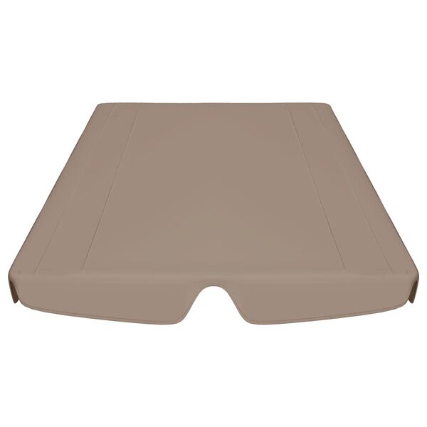 vidaXL Toit de rechange de balan&ccedil;oire taupe 188/168x145/110 cm