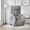 vidaXL Fauteuil inclinable de massage &eacute;lectrique gris clair tissu