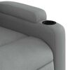 vidaXL Fauteuil inclinable de massage électrique gris clair tissu