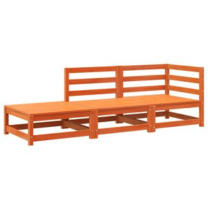 vidaXL Canap&eacute; de jardin repose-pieds 2 places bois massif de pin