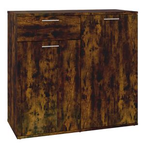 vidaXL Buffet Ch&ecirc;ne fum&eacute; 80x36x75 cm Bois d'ing&eacute;nierie