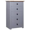 vidaXL Buffet Gris 46x40x89 cm Pin Gamme Panama
