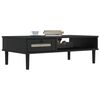 vidaXL Table basse SENJA aspect rotin noir 100x55x33 cm bois massif