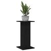 vidaXL Support de Plante 2 pcs Ch&ecirc;ne noir 30 x 30 x 60 cm