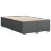 vidaXL Cadre de lit sans matelas gris fonc&eacute; tissu