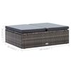 vidaXL Salon de jardin 2 pcs avec coussins R&eacute;sine tress&eacute;e Gris