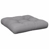 vidaXL Coussins de palette lot de 2 gris tissu