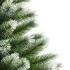 vidaXL Sapin de No&euml;l artificiel &agrave; charni&egrave;res avec neige floqu&eacute;e 210 cm