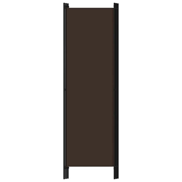 vidaXL Cloison de séparation 3 panneaux Marron 150x180 cm