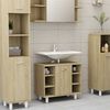 vidaXL Armoire de salle de bain Ch&ecirc;ne sonoma Bois d'ing&eacute;nierie