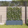 vidaXL Cache-pot de jardin 3 pcs Gris Clair 120 x 40 x 143 cm Acier