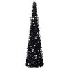 vidaXL Sapin de Noël artificiel escamotable noir 150 cm PET
