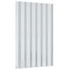 vidaXL Panneaux de toit 36 pcs Acier galvanis&eacute; Vert 60x36 cm