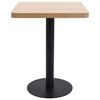 vidaXL Table de bistro marron clair 60x60 cm MDF