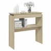 vidaXL Table console ch&ecirc;ne sonoma 80x30x80 cm bois d'ing&eacute;nierie