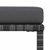 vidaXL Salon de jardin 4 pcs avec coussins R&eacute;sine tress&eacute;e Gris