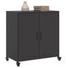 vidaXL Buffet noir 68x39x72 cm acier